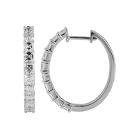 Asscher Arc Hoops