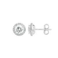Round Halo Studs