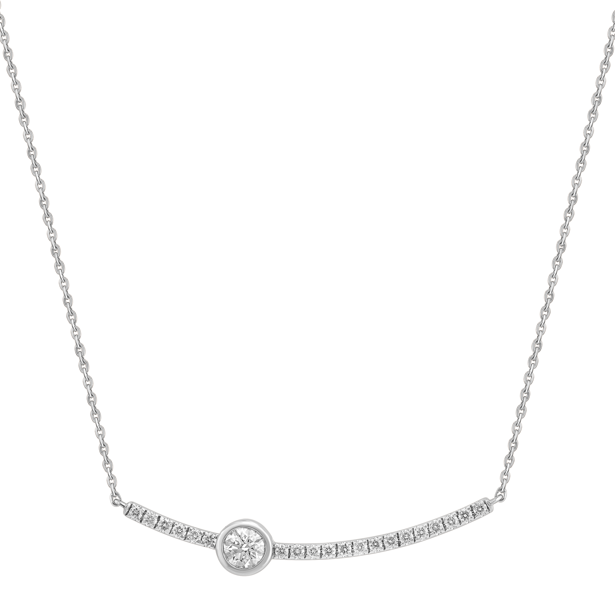 Round Lumen Curve Necklace
